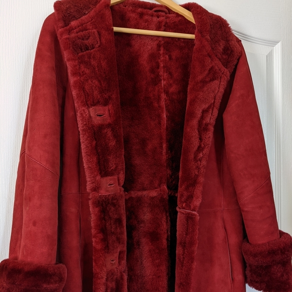 Danier Jackets & Blazers - DANIER Red Sheepskin Jacket